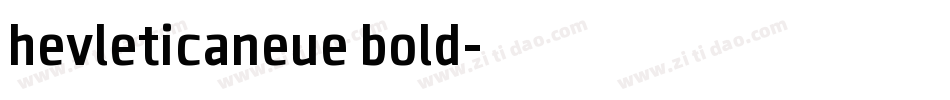 hevleticaneue bold字体转换